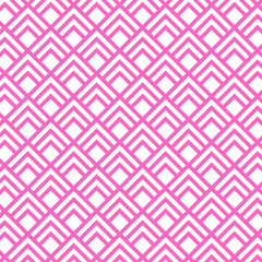 Pink White Diagonal Modern Minimal Square Pattern