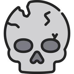Cracked Skull Icon