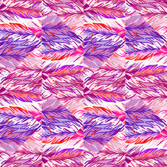 Hand drawn tribal mosaic seamless pattern. Abstract geometric linear ethnic tile.