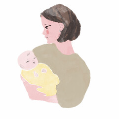 赤ちゃんとママ　