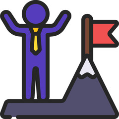 Businessman Milestones Icon