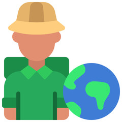 Geographer Male Icon