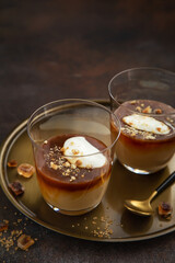 Butterscotch Budino dessert