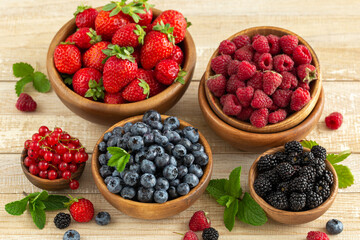 Fresh summer organic berries