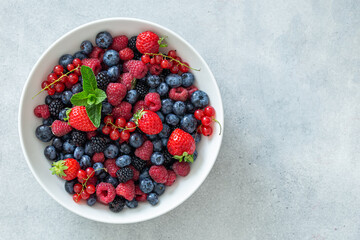 Fresh summer organic berries