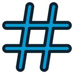 Fototapeta premium hashtag sign