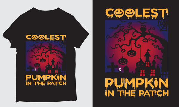 Coolest pumpkin in the patch t-shirt design