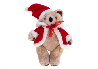 Christmas bear isolated
