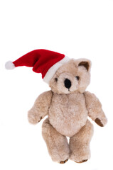 Christmas bear isolated
