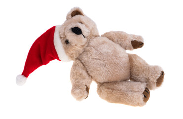 Christmas bear isolated