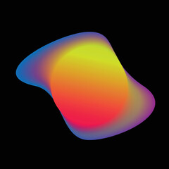 Vector Illustration . Colorful line .Liquid gradient . Spiral Logo . Design element . Abstract Geometric shape .