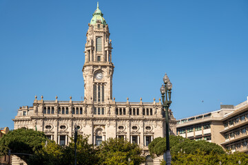 Fototapeta na wymiar Hôtel de ville de Porto, Portugal