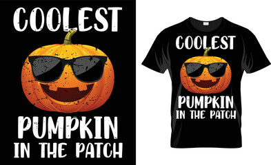 Coolest pumpkin in the patch t-shirt design