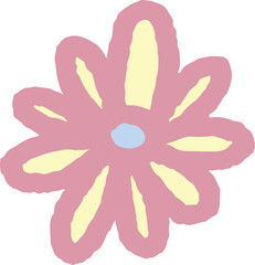 Dasiy Flower Hand Drawn Clipart