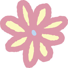 Dasiy Flower Hand Drawn Clipart