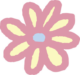 Dasiy Flower Hand Drawn Clipart