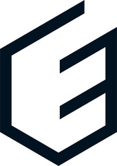 logo E vector and icon