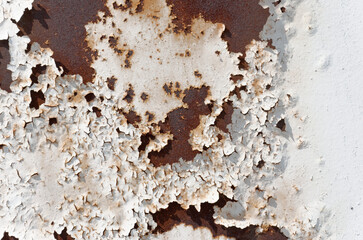 Naklejka premium An old, rusty and dirty surface