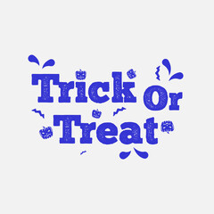 Trick Or Treat Text Design