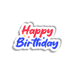 happy birthday text design