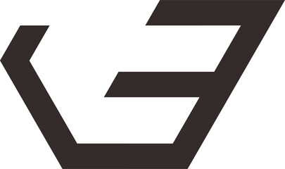 digital wing of the letter E