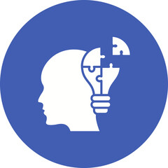 Strategy Multicolor Circle Glyph Inverted Icon