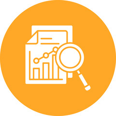 Data Analysis Multicolor Circle Glyph Inverted Icon