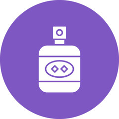 Perfume Multicolor Circle Glyph Inverted Icon