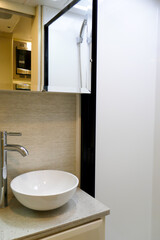 RV Motorhome bathroom basin and shower