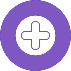 Fototapeta premium Plus Multicolor Circle Glyph Inverted Icon