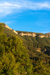 Fototapeta na wymiar Le Cousson, Réserve Géologique, Entrages, Digne les Bains, Alpes de Haute Provence, 04