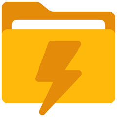Lightning Bolt Folder Icon