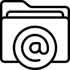 Email At Folder Icon