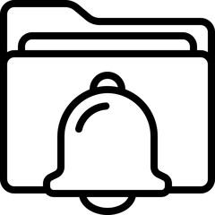 Notification Bell Folder Icon