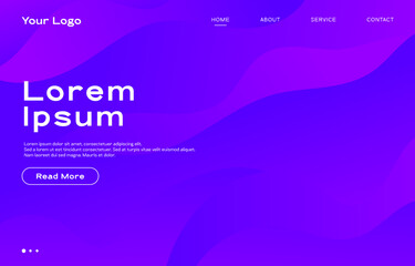 Wavy gradient shape abstract background, design wallpaper for landing page, poster, banner, cover, flyer, presentation, advertisement