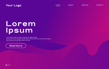 Wavy gradient shape abstract background, design wallpaper for landing page, poster, banner, cover, flyer, presentation, advertisement