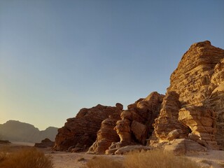 sunset in the mountains
