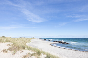 Skagen beach in summer,Denmark's northernmost point,Scandinavia,Europe