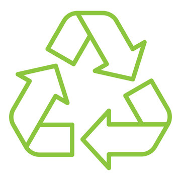 Recycle icon sign transparent background