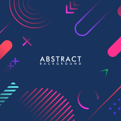 Abstract geometric gradient background with colorful