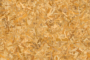 Seamless patternof OSB boards from wooden chips. Plywood building panels. Vector texture . Oriented particle background. Sheet of fibreboard with fragments of compressed sawdust.