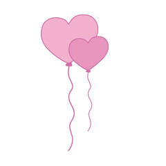 doodle love balloon heart romantic 