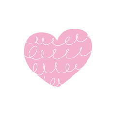 doodle love heart romantic 