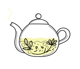 teapot  doodle vector
