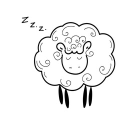 sheep cartoon page