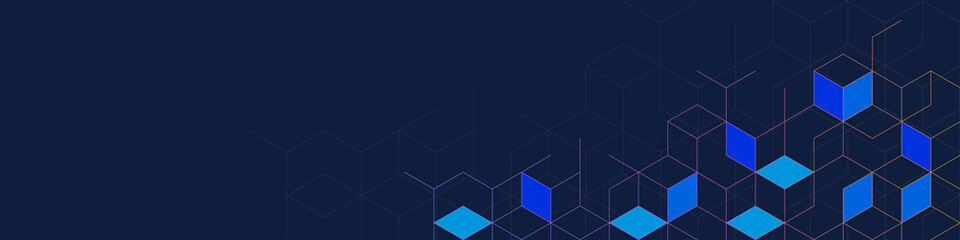 Obraz premium Abstract geometric background with isometric blocks, polygon shape pattern