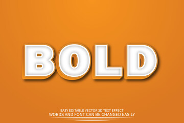 Bold 3D Text Effect Full Editable