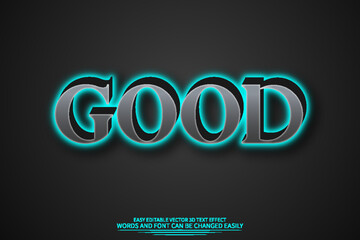 Good 3d text effect full editable