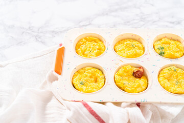 Bacon and cheese egg muffin