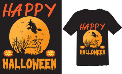 Happy Halloween t-shirt design. 